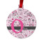 Princess Metal Ball Ornament - Double Sided w/ Name and Initial