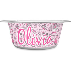 Princess Stainless Steel Dog Bowl - Small (Personalized)