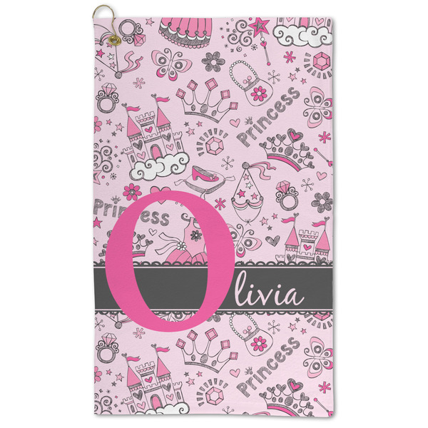 Custom Princess Microfiber Golf Towel - Large (Personalized)