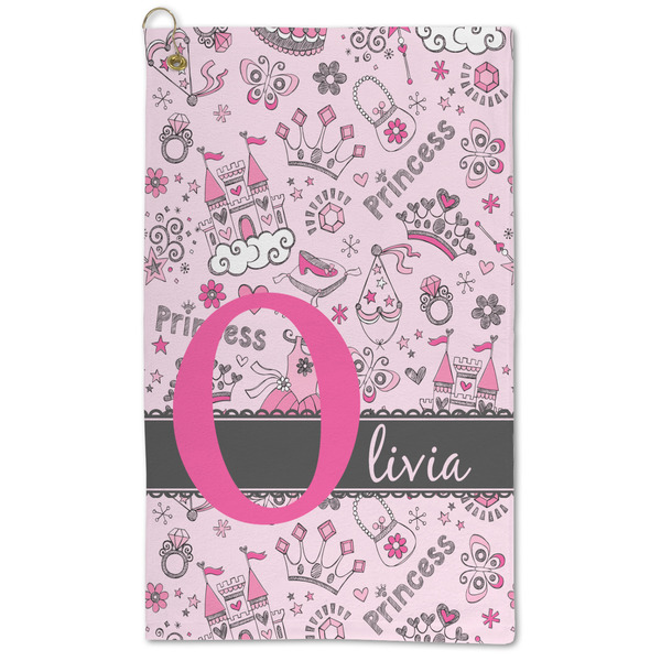 Custom Princess Microfiber Golf Towel - Large (Personalized)