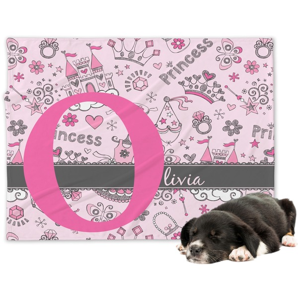 Custom Princess Dog Blanket - Large (Personalized)