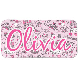 Princess Mini/Bicycle License Plate (2 Holes) (Personalized)