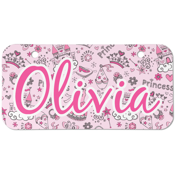 Princess Mini Bicycle License Plate - Two Holes