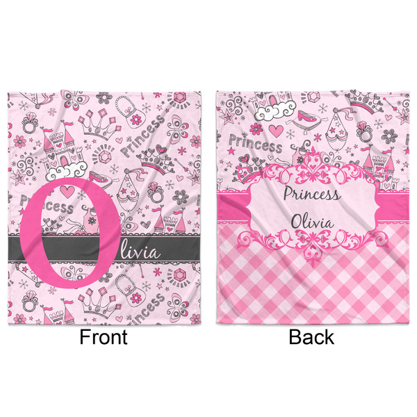 Princess Minky Blanket - 50"x60" - Double Sided - Front & Back