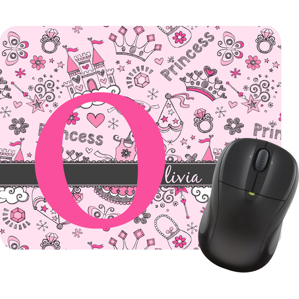 Custom Princess Rectangular Mouse Pad (Personalized)