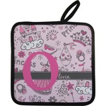 Princess Pot Holder w/ Name and Initial