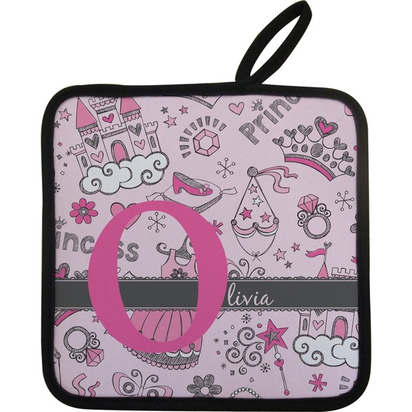 Custom Princess Pot Holder w/ Name and Initial