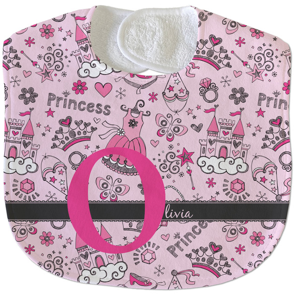 Princess New Baby Bib - Closed and Folded