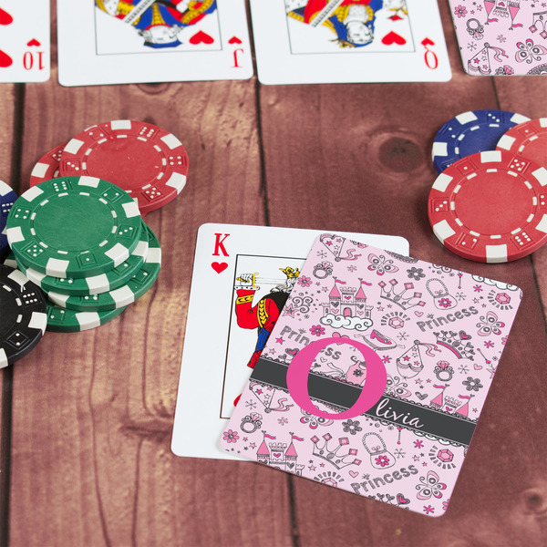 Princess On Table with Poker Chips