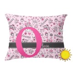 Princess Outdoor Throw Pillow (Rectangular) (Personalized)