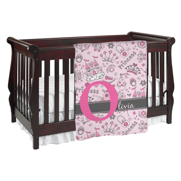 Custom Princess Baby Blanket (Single Sided) (Personalized)