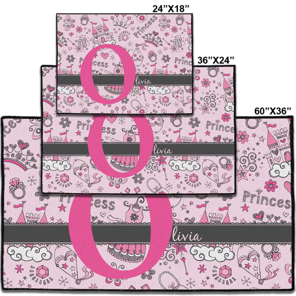 Princess Personalized Door Mat - Group Parent IMF