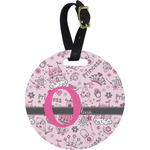 Princess Plastic Luggage Tag - Round (Personalized)