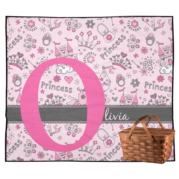 Custom Princess Outdoor Picnic Blanket (Personalized)