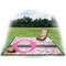 Princess Picnic Blanket - with Basket Hat and Book - in Use