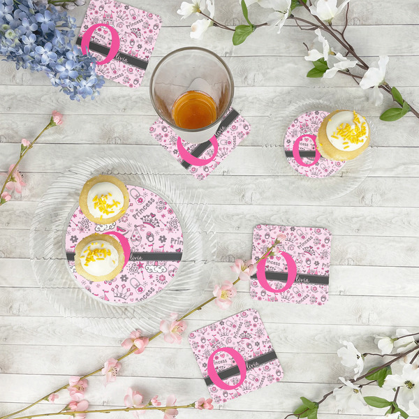 Princess Plastic Party Appetizer & Dessert Plates - In Context