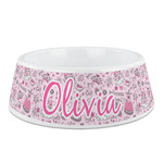 Princess Plastic Dog Bowl - Medium (Personalized)