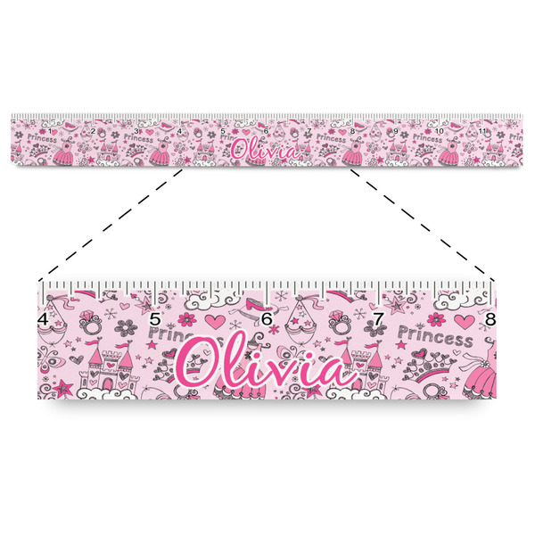 Custom Princess Plastic Ruler - 12" (Personalized)