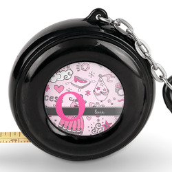 Princess Pocket Tape Measure - 6 Ft w/ Carabiner Clip (Personalized)