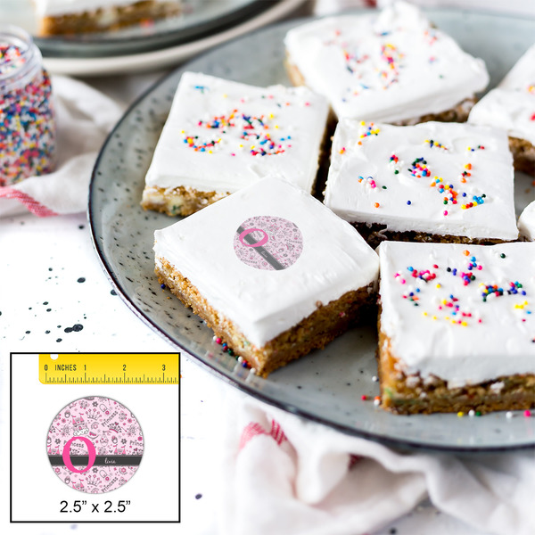 Princess Printed Icing Circle - Medium - In Context