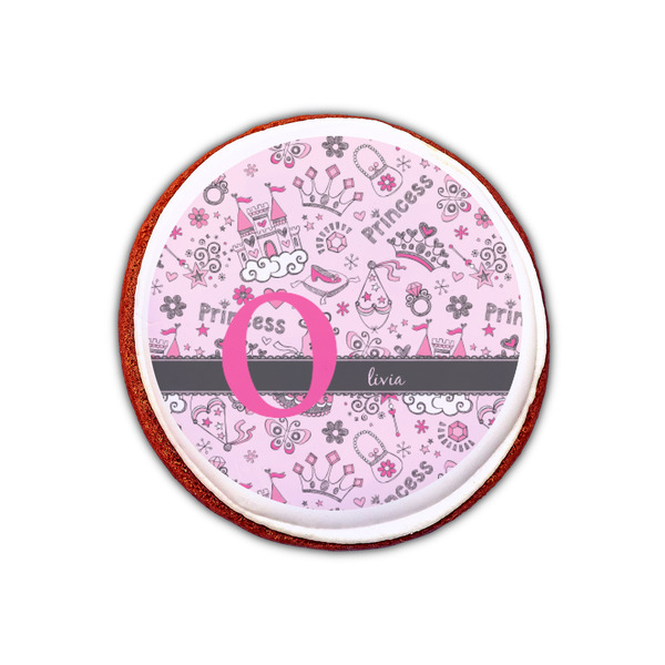 Princess Printed Icing Circle - XSmall - On Cookie