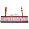 Princess Red Mahogany Nameplates with Business Card Holder - Straight