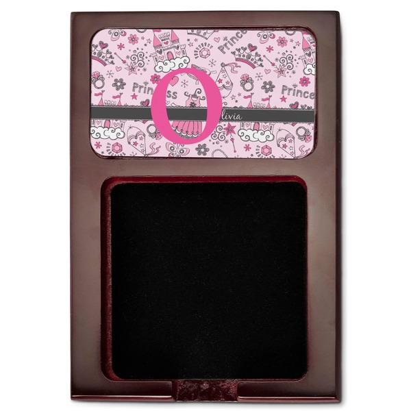 Princess Red Mahogany Sticky Note Holder - Flat