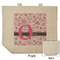 Princess Reusable Cotton Grocery Bag - Front & Back View