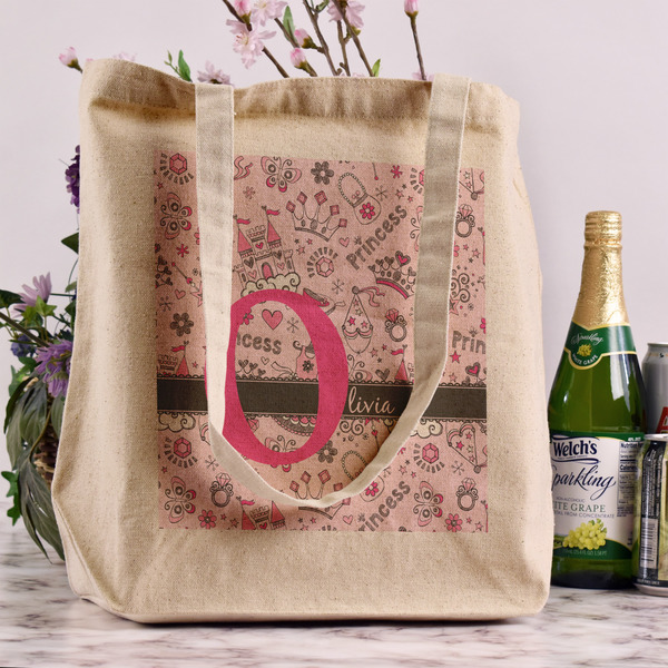 Princess Reusable Cotton Grocery Bag - In Context