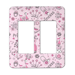 Princess Rocker Style Light Switch Cover - Two Switch