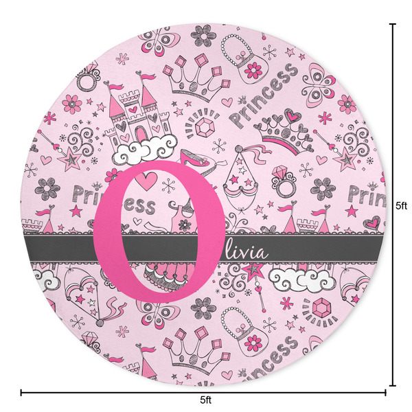 Princess Round Area Rug - Size