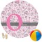 Princess Round Beach Towel (Personalized)
