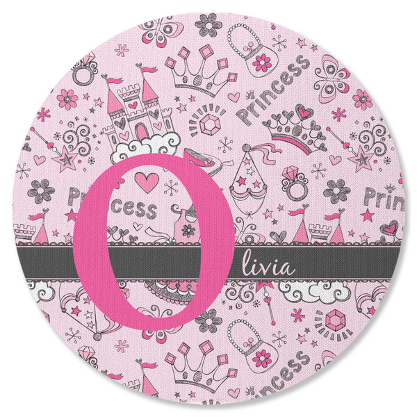 Princess Round Coaster Rubber Back - Single