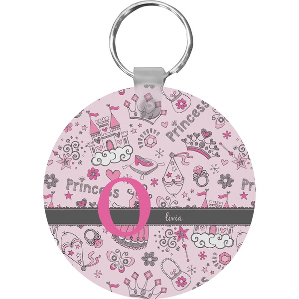 Princess Round Keychain (Personalized)
