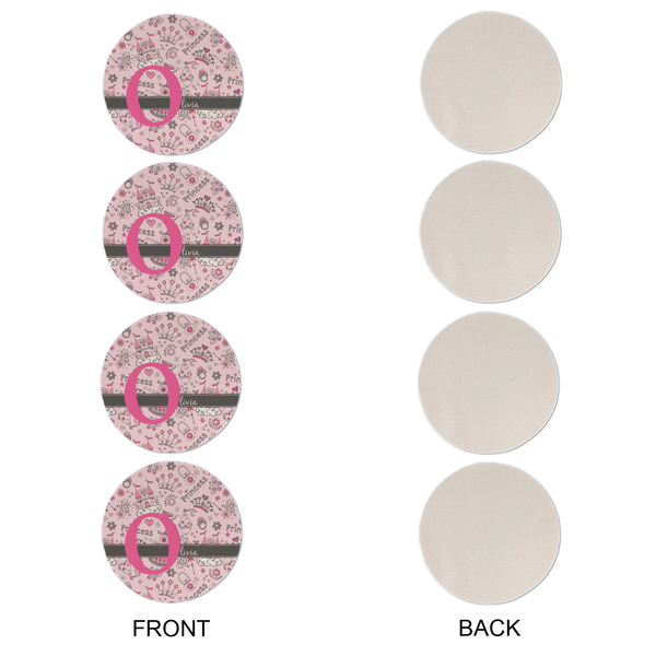 Princess Round Linen Placemats - APPROVAL Set of 4 (single sided)