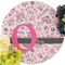 Princess Round Linen Placemats - Front (w flowers)