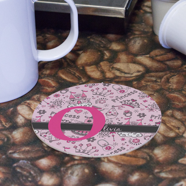 Princess Round Paper Coaster - Front