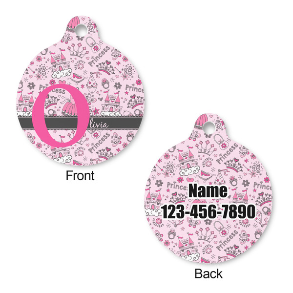 Princess Round Pet ID Tag - Large - Approval
