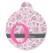 Princess Round Pet ID Tag - Large - Front
