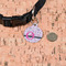 Princess Round Pet ID Tag - Small - In Context