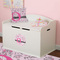 Princess Round Wall Decal on Toy Chest