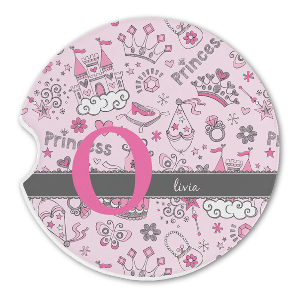 Custom Princess Sandstone Car Coaster - Single (Personalized)