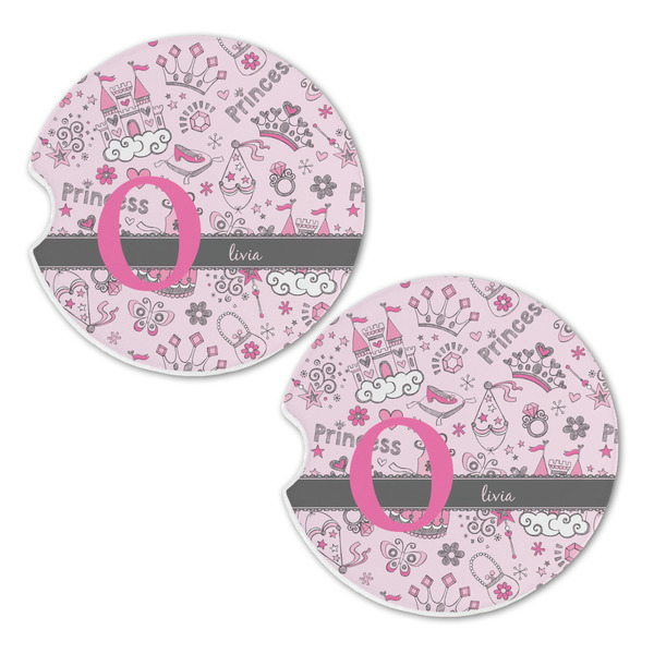 Princess Sandstone Car Coasters - Set of 2