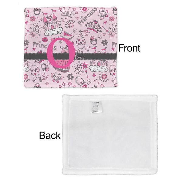 Princess Security Blanket - Front & White Back View