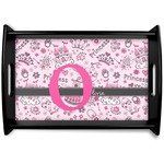 Princess Black Wooden Tray - Small (Personalized)