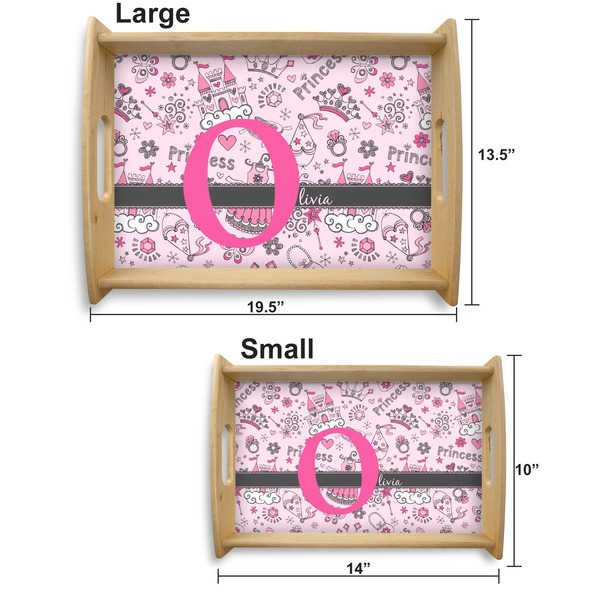 Princess Serving Tray Wood Sizes