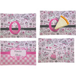 Princess Set of 4 Glass Rectangular Appetizer / Dessert Plate (Personalized)