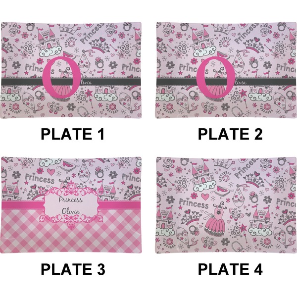 Princess Set of Rectangular Appetizer / Dessert Plates (Approval)