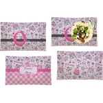 Princess Set of 4 Glass Rectangular Lunch / Dinner Plate (Personalized)