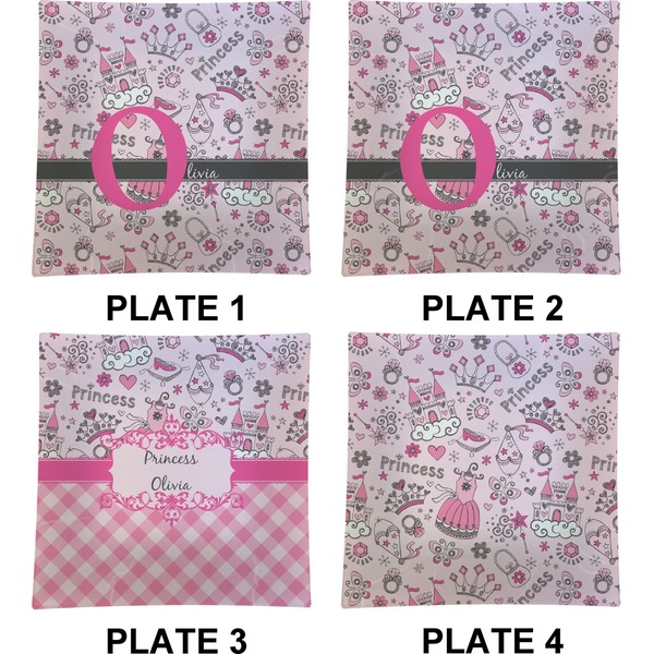 Princess Set of Square Dinner Plates (Approval)